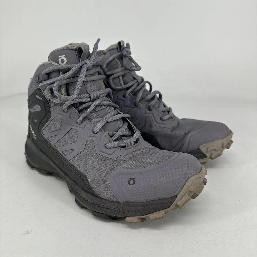 Oboz Katabatic Mid B-Dry Shoes Womens 6 Purple Waterproof Hiking Trail Boots